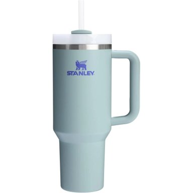 STANLEY QUENCHER H2.0 TUMBLER CON ASA Y PAJILLA 40 OZ | EXCLUSIVE BLUE CACTUS - 1