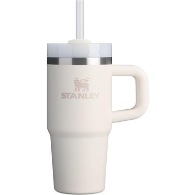 STANLEY QUENCHER H2.0 TUMBLER CON ASA Y PAJILLA 14 OZ | CREAM 2.0