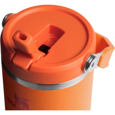 STANLEY ICEFLOW 2.0 FLIP STRAW TUMBLER WITH HANDLE 30 OZ | GOLDENROD CORAL - 2