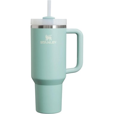 STANLEY QUENCHER H2.0 TUMBLER CON ASA Y PAJILLA 40 OZ | SEAFOAM
