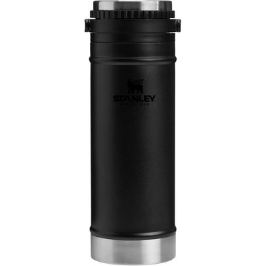 STANLEY TRAVEL MUG WITH INTEGRATED FRENCH PRESS 16 OZ | BLACK 2.0