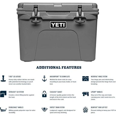 YETI TUNDRA 35 COOLER PORTÁTIL | GRIS - 6
