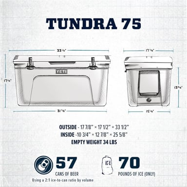 YETI TUNDRA 75 COOLER PORTÁTIL | BEIGE - 2