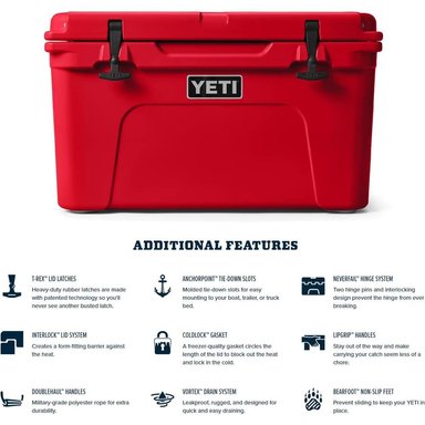 YETI TUNDRA 45 COOLER PORTÁTIL | ROJO - 6