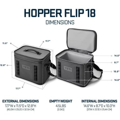 YETI HOPPER FLIP 18 COOLER PORTÁTIL | ROJO VIVO - 4
