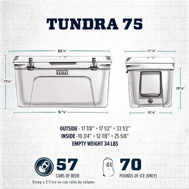 YETI TUNDRA 75 COOLER PORTÁTIL | BLANCO - 2