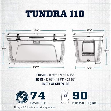 YETI TUNDRA 110 COOLER PORTÁTIL | BLANCO - 2