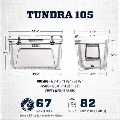 YETI TUNDRA 105 COOLER PORTÁTIL | BEIGE - 2