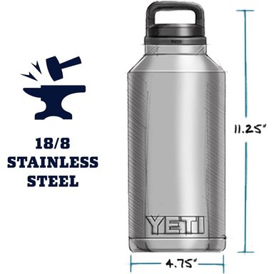 YETI BOTELLA RAMBLER CON TAPA DE CHUPÓN DE 64 OZ | ROJO - 3
