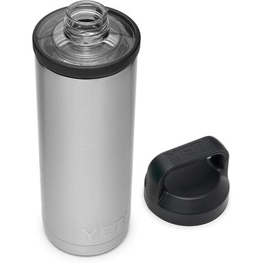 YETI BOTELLA RAMBLER CON TAPA CHUNG DE 18 OZ | PLATA