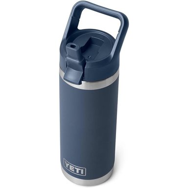 YETI BOTELLA RAMBLER CON TAPA DE CAÑITA DE 18 OZ | AZUL MARINO