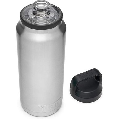 YETI BOTELLA RAMBLER CON TAPA PARA SORBOS DE 36 OZ | PLATA