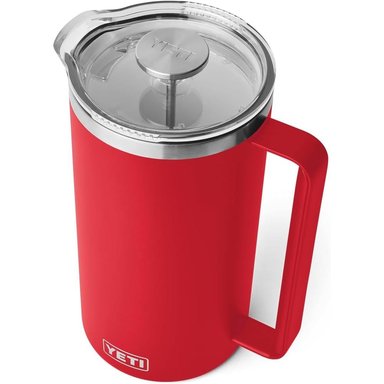 YETI RAMBLER CAFETERA DE PRENSA CON FILTRO DE 64 OZ | ROJO