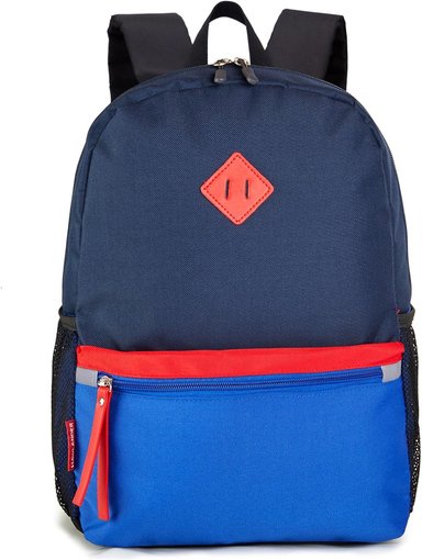 MOCHILA PARA NIÑOS PEQUEÑOS, BOLSO ESCOLAR PARA NIÑOS DE 3 A 6 AÑOS DE EDAD, 15 PULGADAS, AZUL MARINO, TALLA ÚNICA - 1