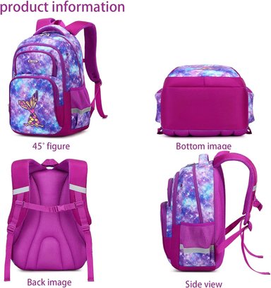 JUEGO DE 3 MOCHILAS DE DINOSAURIO PARA NIÑOS CON CAJA DE ALMUERZO, BOLSA DE LIBRO ESCOLAR PARA NIÑOS PRIMARIOS PREESCOLARES - 3