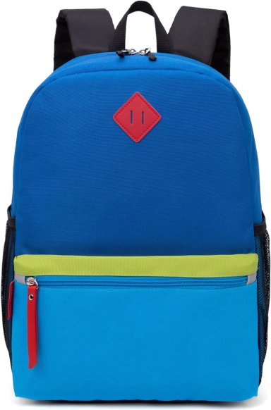 MOCHILA ESCOLAR PARA NIÑOS PEQUEÑOS PARA NIÑOS DE 3 A 6 AÑOS, AZUL 02, MODERNO - 1