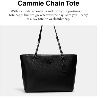 COACH BOLSO CON CADENA CAMMIE | NEGRO - MULTICOLOR - 4