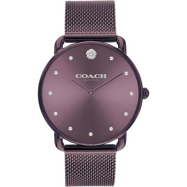 COACH RELOJ ELLIOT DISEÑO ELEGANTE Y MODERNO RESISTENTE AL AGUA DE 36 MM | MORADO