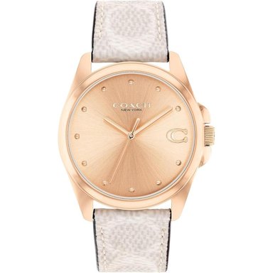 COACH RELOJ GREYSON ELEGANTE PARA CADA EVENTO RESISTENTE AL AGUA | ORO - MARRON