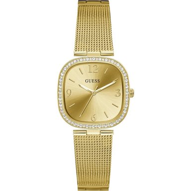 GUESS RELOJ DE PULSERA CUADRADO REDONDEADO | ORO
