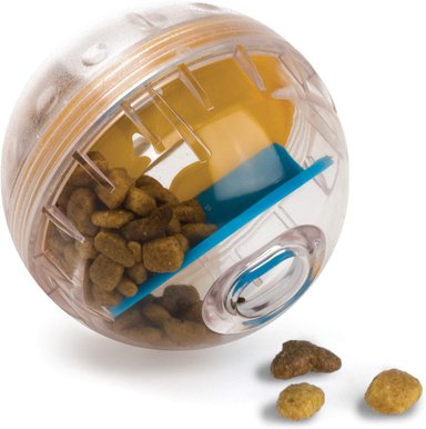 PET ZONE IQ TREAT BALL DISPENSADOR DE GOLOSINAS PARA PERROS JUGUETE INTERACTIVO - 3' - BOLA DIFÍCIL AJUSTABLE PARA GOLOSINAS