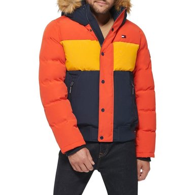 CASACA TOMMY HILFIGER BOMBER ACOLCHADA DE TELA ÁRTICA PARA HOMBRE