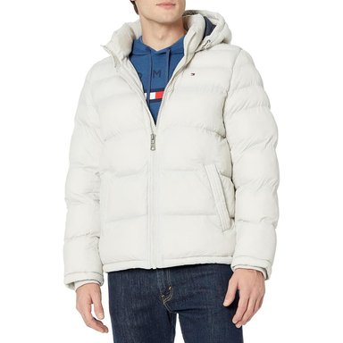 CASACA TOMMY HILFIGER ACOLCHADA CON CAPUCHA PARA HOMBRE