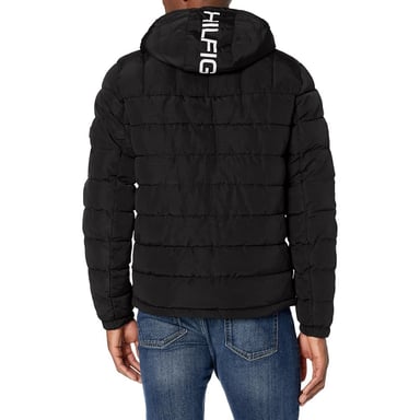 CASACA TOMMY HILFIGER ACOLCHADA RESISTENTE AL AGUA CON CAPUCHA PARA HOMBRE - 4