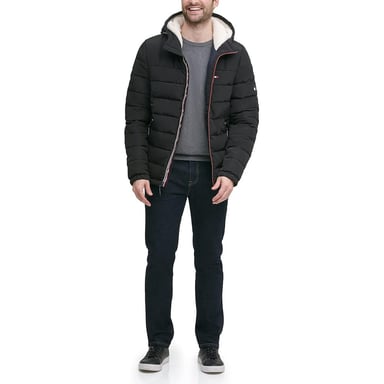 CASACA TOMMY HILFIGER ACOLCHADA RESISTENTE AL AGUA CON CAPUCHA PARA HOMBRE - 5