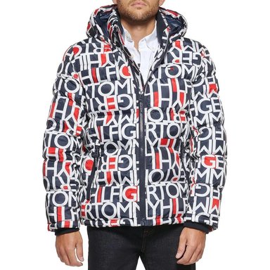 CASACA TOMMY HILFIGER ACOLCHADA CON CAPUCHA PARA HOMBRE