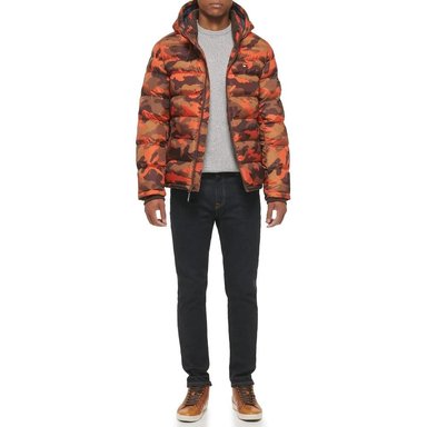 CASACA TOMMY HILFIGER ACOLCHADA CON CAPUCHA PARA HOMBRE - 4