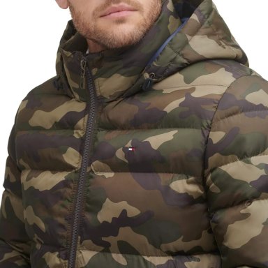 CASACA TOMMY HILFIGER ACOLCHADA CON CAPUCHA PARA HOMBRE - 4