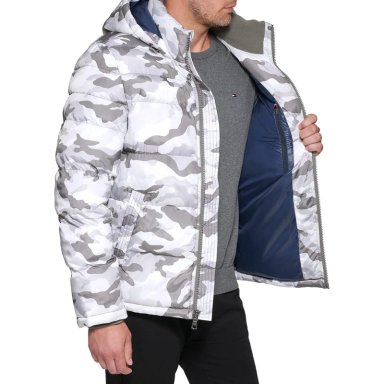 CASACA TOMMY HILFIGER ACOLCHADA CON CAPUCHA PARA HOMBRE - 2
