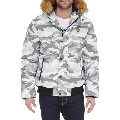 CASACA TOMMY HILFIGER BOMBER ACOLCHADA DE TELA ÁRTICA PARA HOMBRE