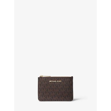 MICHAEL KORS MONEDERO PEQUEÑO CON LOGOTIPO DE JET SET TRAVEL | MARRÓN - 1