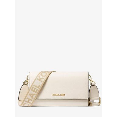 MICHAEL KORS BOLSO BANDOLERA GRANDE DE PIEL JET SET | LT CREAM