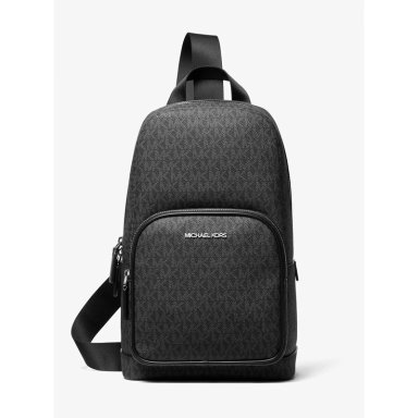 MICHAEL KORS MOCHILA BANDOLERA CON LOGOTIPO DE COOPER | NEGRO