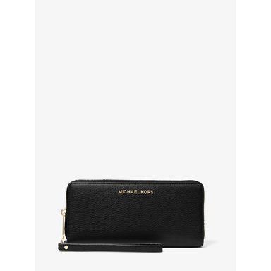 MICHAEL KORS BOLSO DE MANO GRANDE JET SET TRAVEL DE PIEL GRANULADA | NEGRO