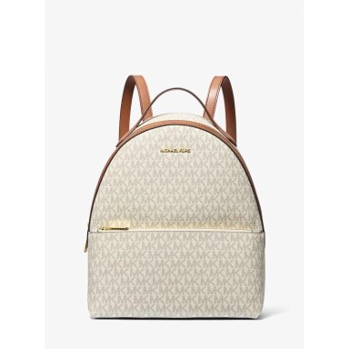 MICHAEL KORS MOCHILA MEDIANA CON LOGOTIPO DE SHEILA | VAINILLA