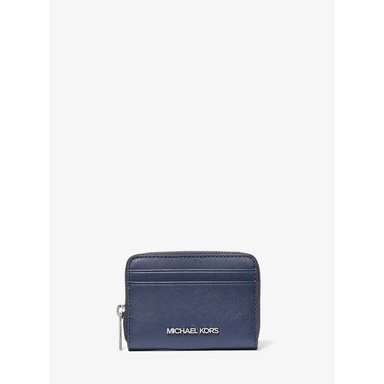 MICHAEL KORS CARTERA MEDIANA JET SET TRAVEL DE PIEL SAFFIANO | NAVY