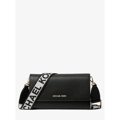 MICHAEL KORS BOLSO BANDOLERA GRANDE DE PIEL JET SET | NEGRO