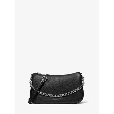 MICHAEL KORS BOLSO BANDOLERA MEDIANO CARMELA DE PIEL GRANULADA | NEGRO