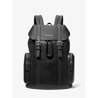 MICHAEL KORS MOCHILA DE CUERO GRANULADO COOPER | NEGRO