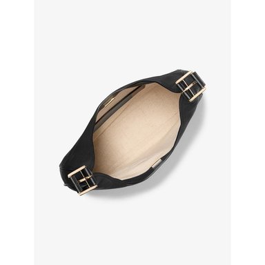 MICHAEL KORS BOLSO DE HOMBRO TIPO HOBO DE PIEL GRANULADA DE NOLITA | NEGRO - 2