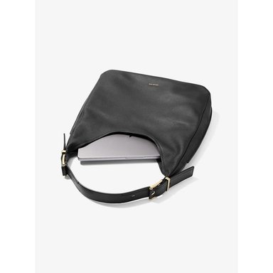 MICHAEL KORS BOLSO DE HOMBRO TIPO HOBO DE PIEL GRANULADA DE NOLITA | NEGRO - 4