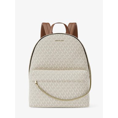 MICHAEL KORS MOCHILA CON LOGOTIPO DE SLATER SIGNATURE | CREMA