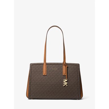 MICHAEL KORS BOLSO TOTE BOLSO LAILA CON LOGOTIPO DE LA FIRMA | CAFÉ