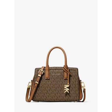 MICHAEL KORS BOLSO BANDOLERA LAILA CON LOGOTIPO DE LA FIRMA | CAFÉ