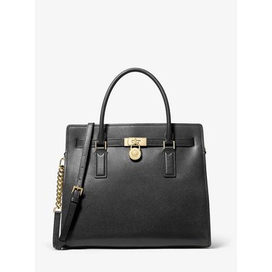MICHAEL KORS BOLSO DE CUERO HAMILTON' MODERNE | NEGRO