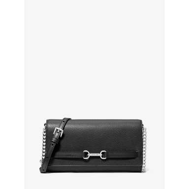 MICHAEL KORS BOLSO BANDOLERA PIEL GRANULADA CARSON | NEGRO